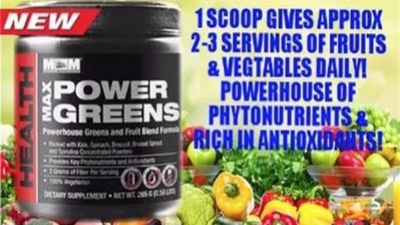 MAX POWER GREENS   Greens and Fruit Blend Supplement Formula by Max Muscle Sports Nutrition