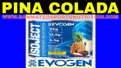 EVOGEN NUTRITION ISOJECT PROTEIN POWDER PINA COLADA NEW FLAVOR REVIEW