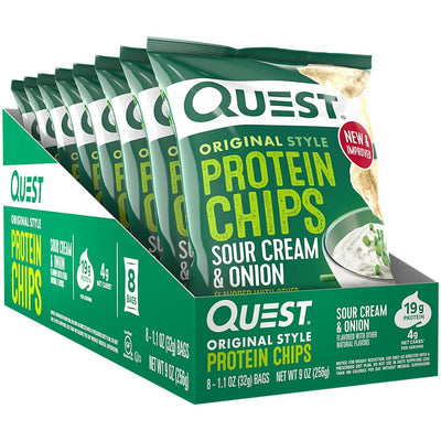 QUEST ORIGINAL STYLE PROTEIN CHIPS - SOUR CREAM & ONION - San Mateo Sports Nutrition