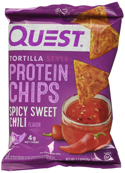 QUEST TORTILLA STYLE PROTEIN CHIPS - SPICY SWEET CHILI - San Mateo Sports Nutrition