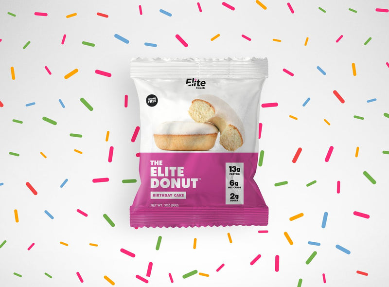 THE ELITE DONUT - BIRTHDAY CAKE - San Mateo Sports Nutrition