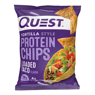 QUEST TORTILLA STYLE PROTEIN CHIPS - LOADED TACO - San Mateo Sports Nutrition