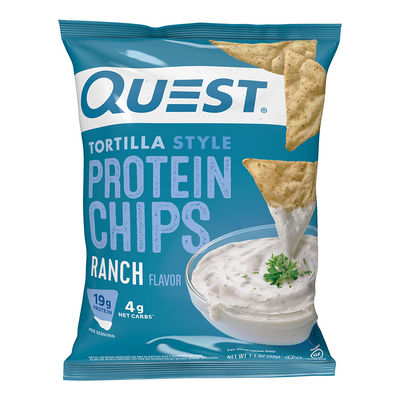 QUEST TORTILLA STYLE PROTEIN CHIPS - RANCH - San Mateo Sports Nutrition