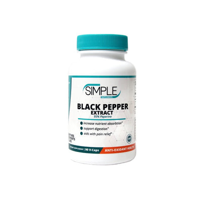 SIMPLE SUPPLEMENTS BLACK PEPPER EXTRACT DIETARY SUPPLEMENTS - San Mateo Sports Nutrition