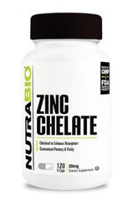 ZINC CHELATE NUTRABIO - San Mateo Sports Nutrition