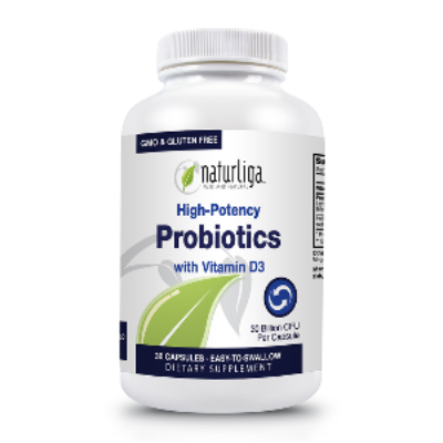 PROBIOTICS with Vitamin D3 by Naturliga Max Muscle Nutrition - San Mateo Sports Nutrition